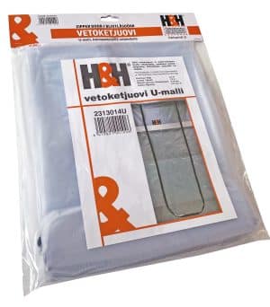 H&H vetoketjuovi U, 2,3 x1,3m, 0,14 mm