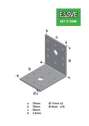 KULMALEVY V9 70X70X55X3