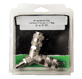 Y-ADAPTOR 2 COUPLERS + 1 PLUG